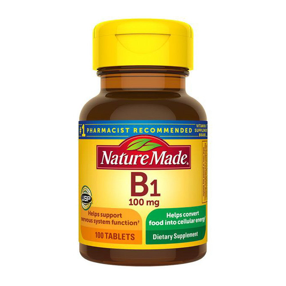 Vitamin B-1 100 Mg Dietary Supplement Tablets, By Nature Made - 100 Ea